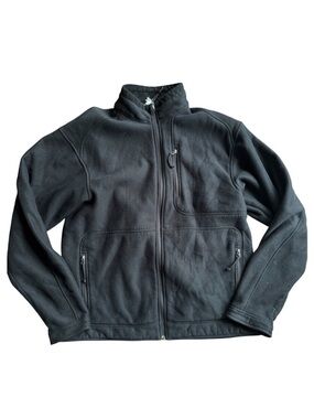 MEC Black Full Zip Jacket Fleece Lightweight Hiking Outdoor Zip Pockets Gorpcore